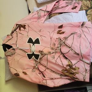 Pink camo hooded sweatshirt